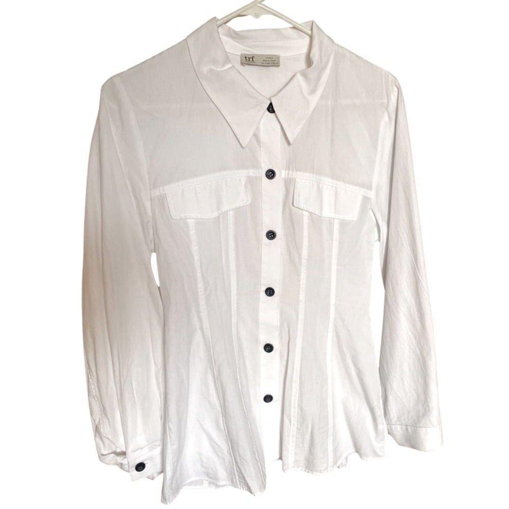 ZARA white shirt with slim fit around waist
